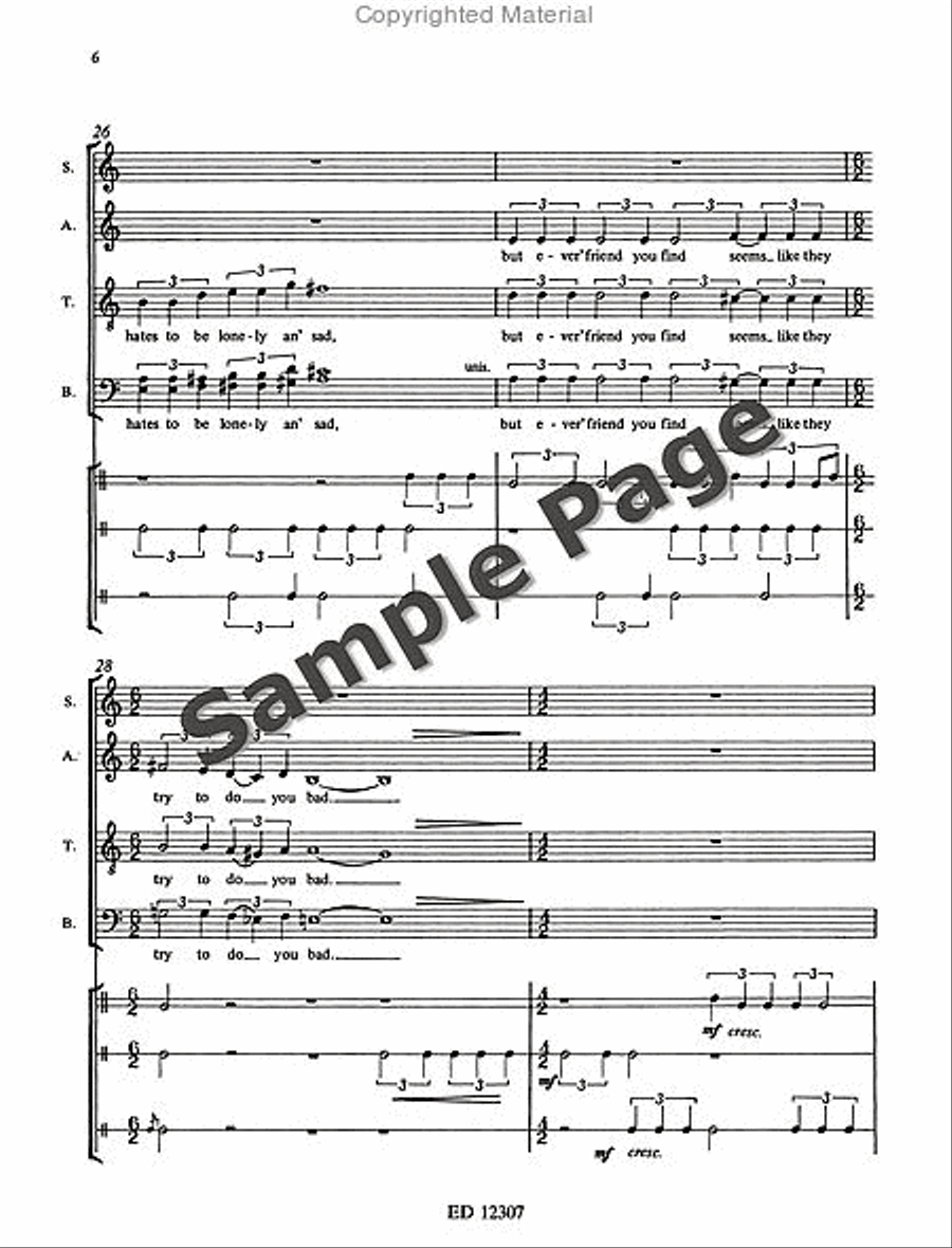 I Dream a World I Dream a World 4-Part scores gallery preview page 9