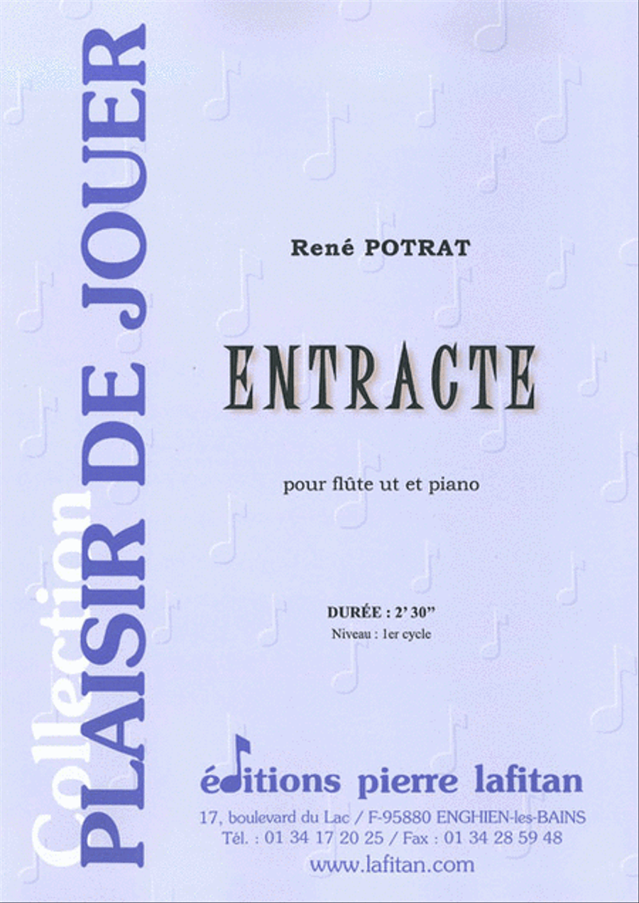 Entracte Flute Solo scores gallery preview page 1