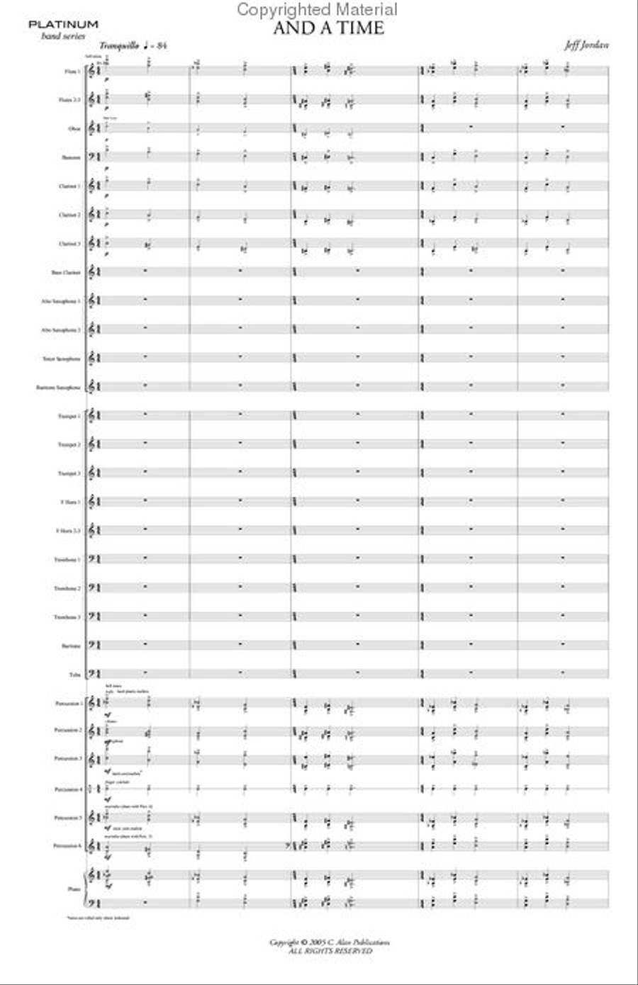 and a time Concert Band scores gallery preview page 2