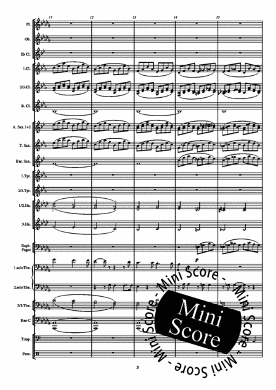 Duet uit de Parelvissers Concert Band scores gallery preview page 7