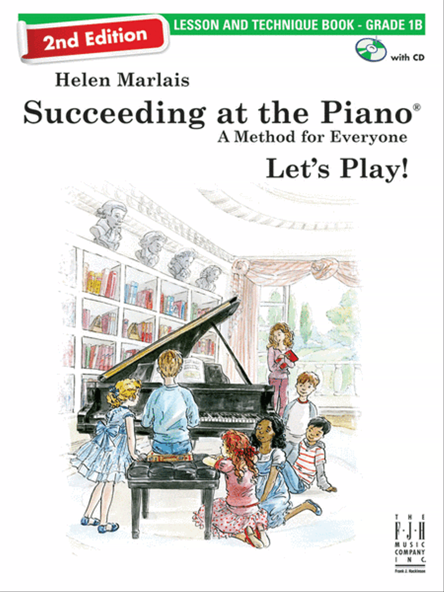 Book cover for Succeeding at the Piano, Lesson & Technique Book - Grade 1B (2nd Edition)