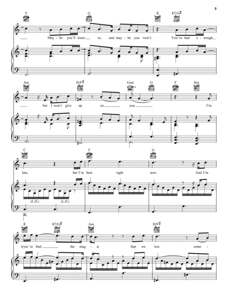 Turn The Lights Back On by Billy Joel Piano, Vocal, Guitar - Digital Sheet Music