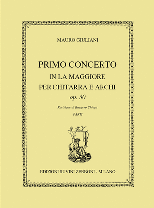 Book cover for Primo Concerto in La Maggiore Op. 30