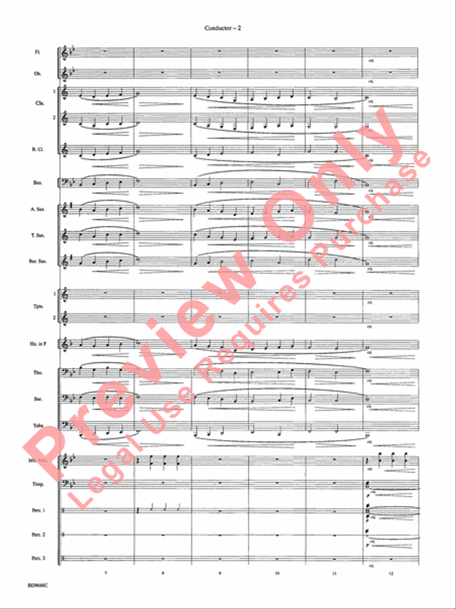Hymnsong Variants Concert Band scores gallery preview page 5