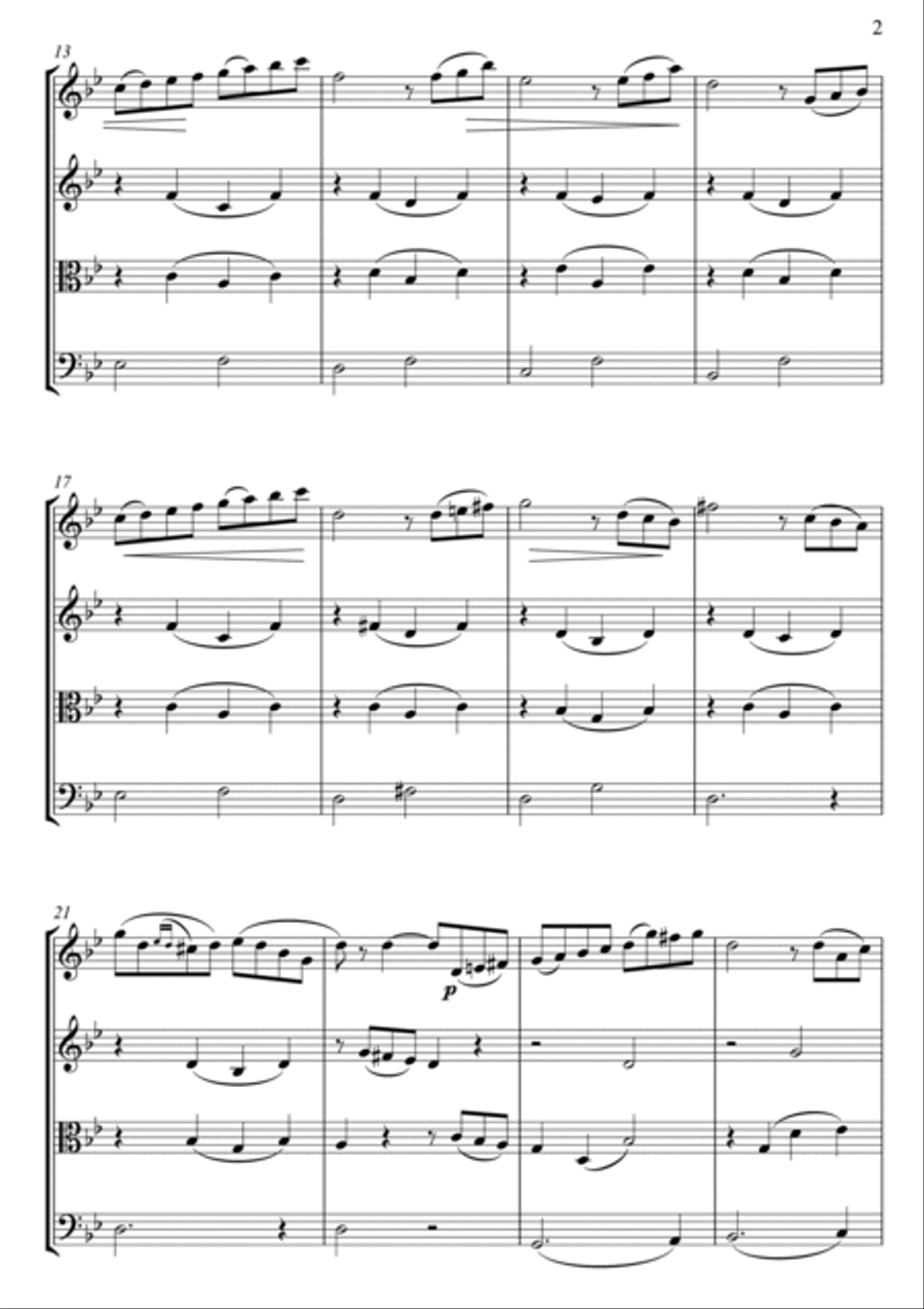 June-Barcarolle String Quartet scores gallery preview page 3