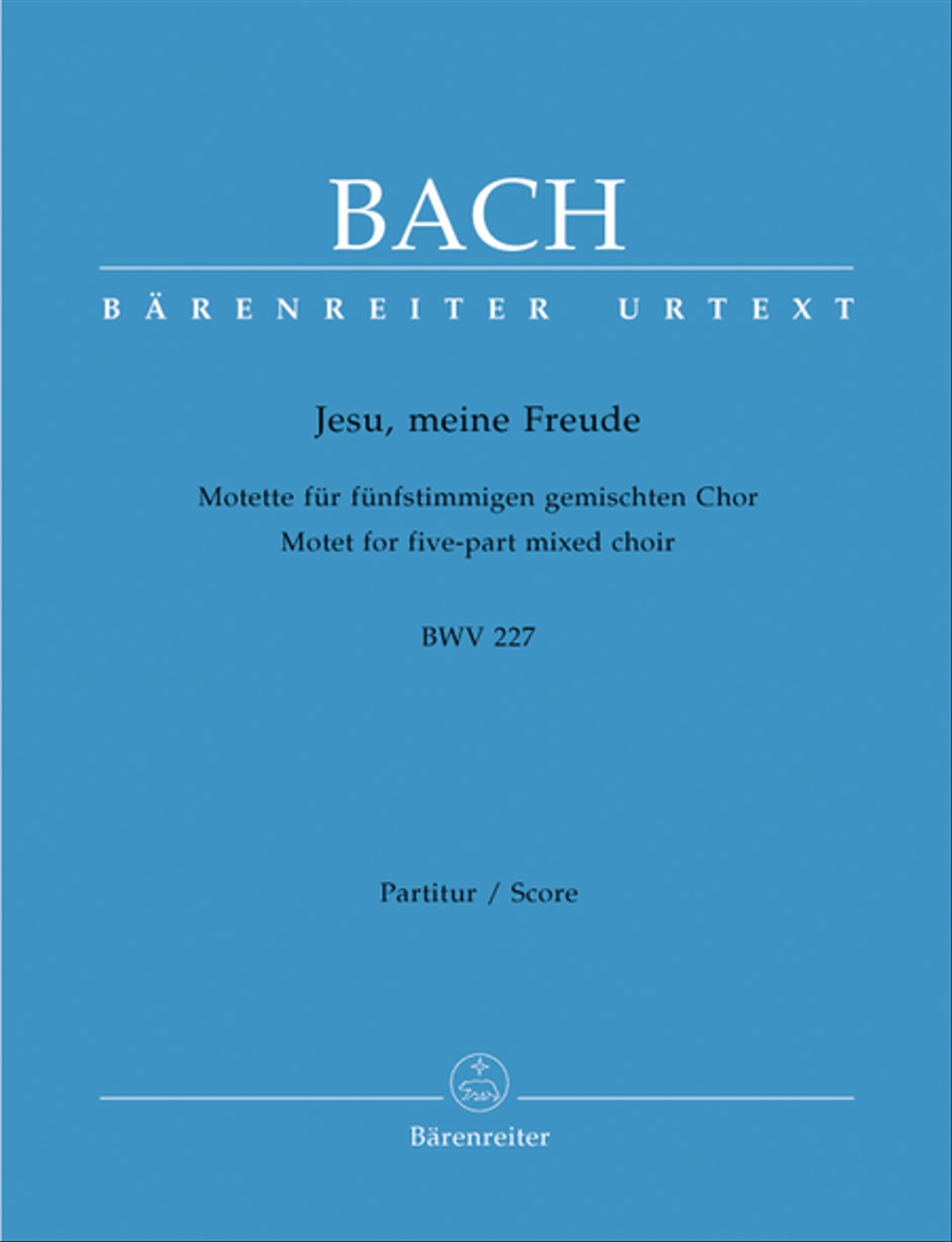 Jesu, meine Freude, BWV 227 SSATB scores gallery preview page 1
