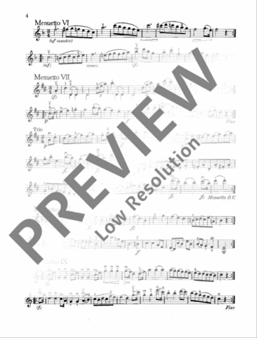 Wiener Hofball-Menuette Cello scores gallery preview page 19