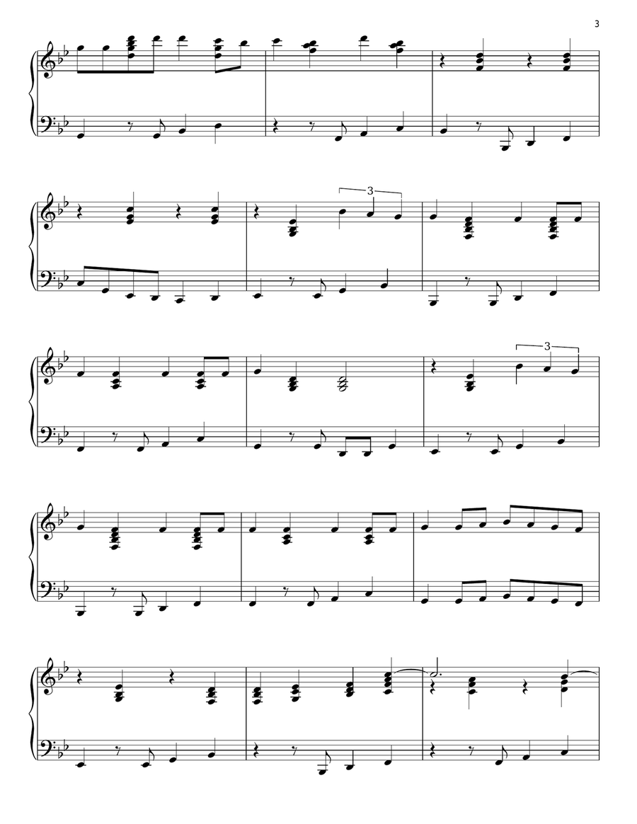 Breakeven Piano Solo scores gallery preview page 3
