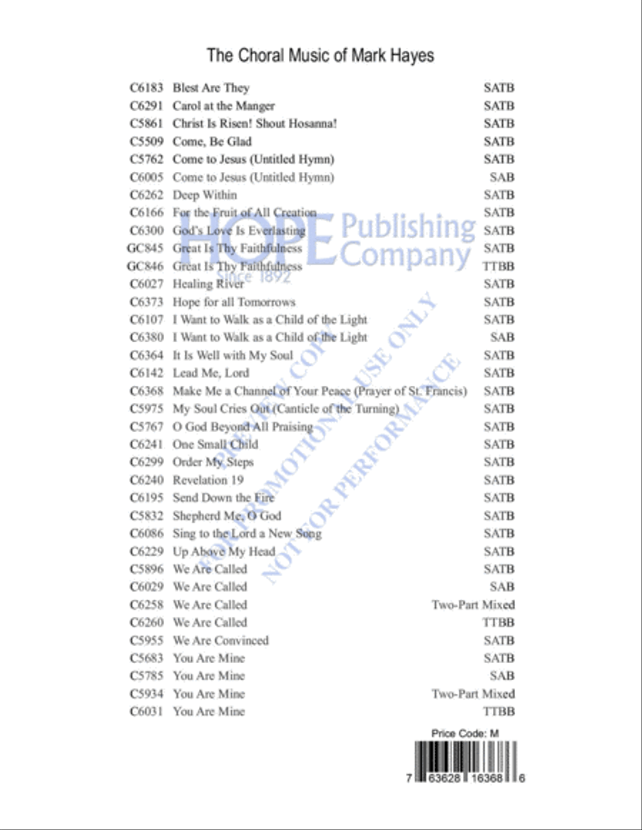 Make Me a Channel of Your Peace 4-Part scores gallery preview page 13