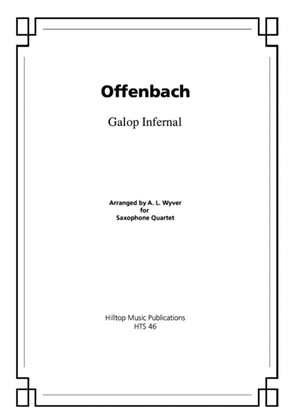 Book cover for Galop Infernal arr. saxophone quartet