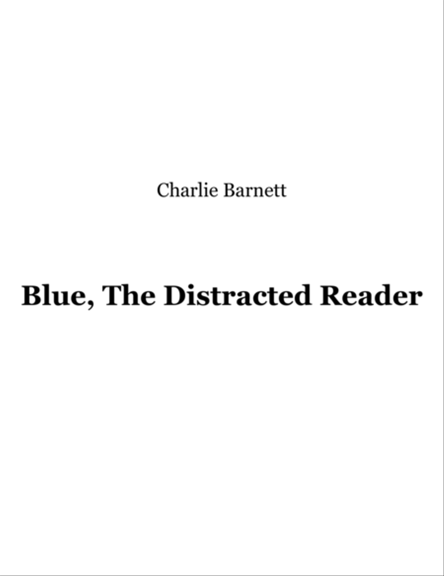 Blue, the Distracted Reader Piano, Vocal, Guitar scores gallery preview page 1