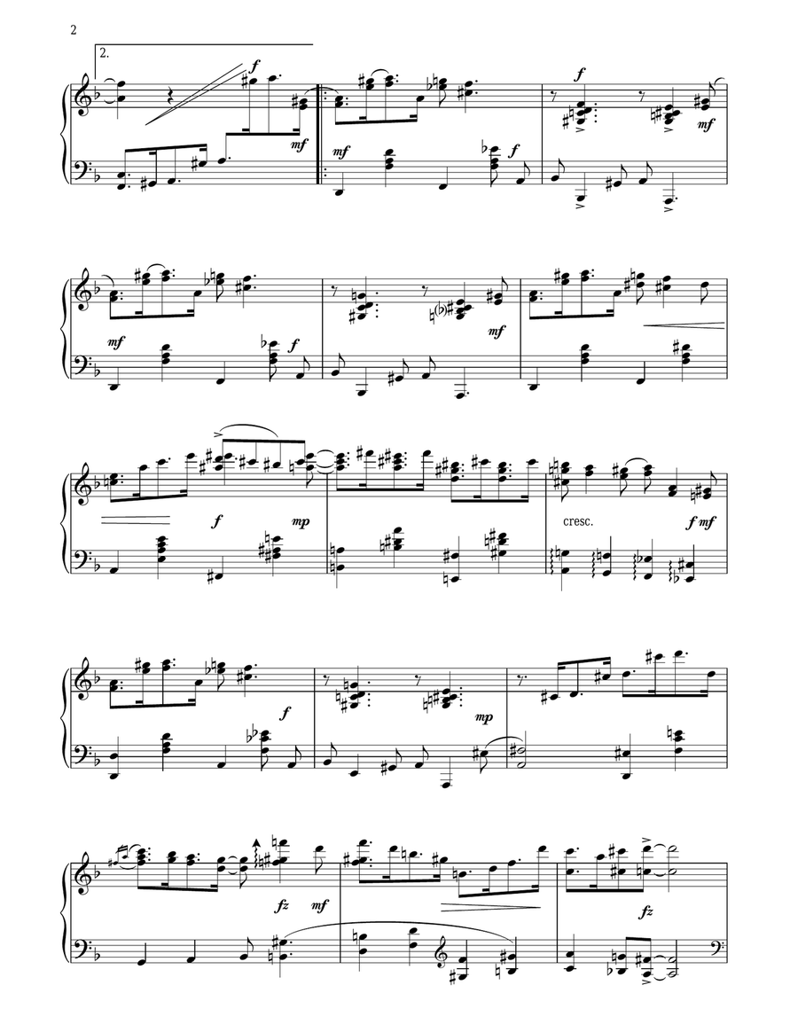 The Brooklyn Dodge The Brooklyn Dodge Piano Solo scores gallery preview page 2