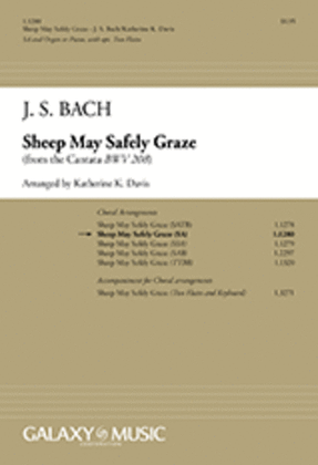 Book cover for Sheep May Safely Graze (Choral Score)