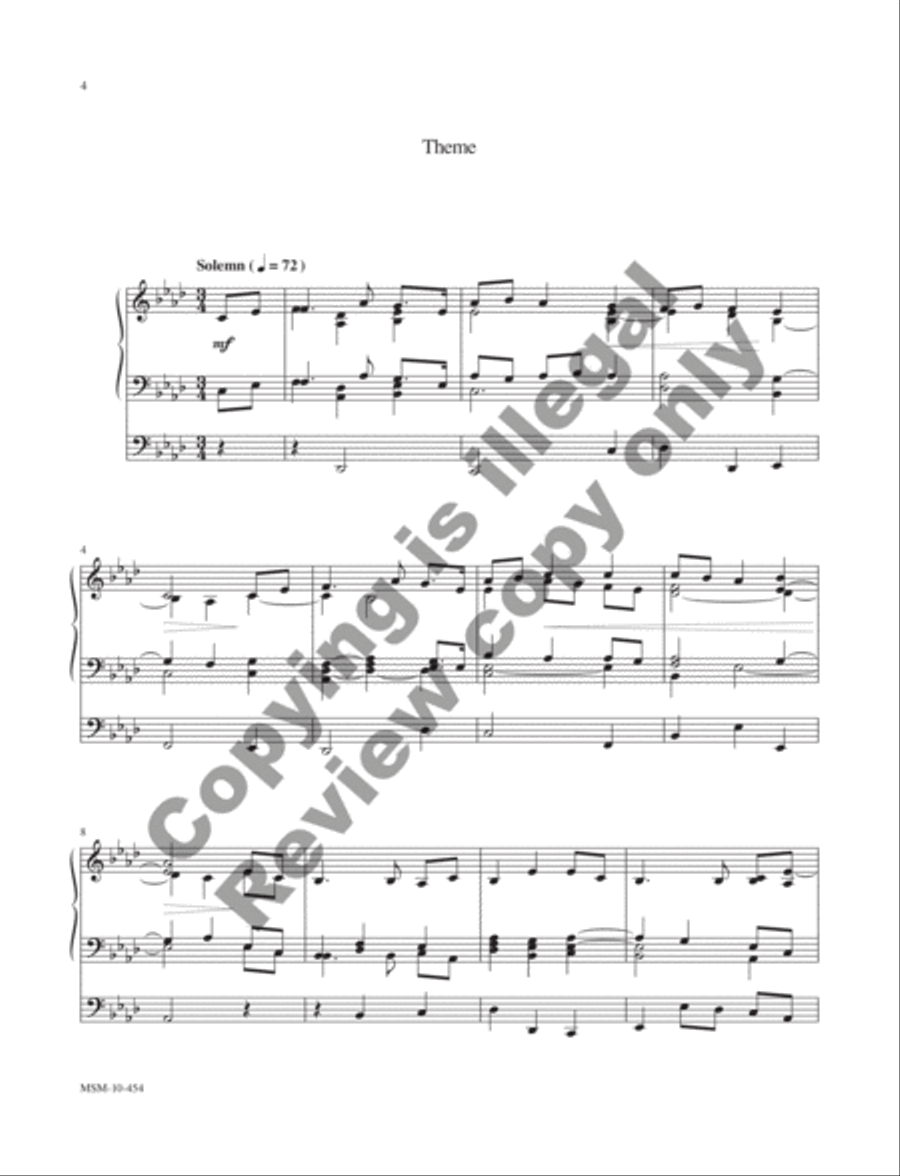 Variations on Thaxted Organ scores gallery preview page 4