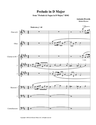 Dvorák, Prelude in D Major (Woodwind Choir)