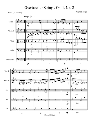 Overture for Strings No. 2 - Score Only