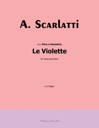 Le Violette, by Scarlatti, in G Major