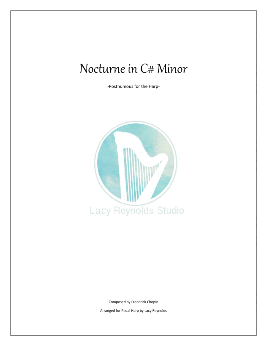Nocturne in C-Sharp Minor Harp scores gallery preview page 1