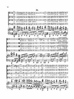 Brahms: Liebeslieder Walzer (Love Song Waltzes), Op. 52 No. 11 (choral score)