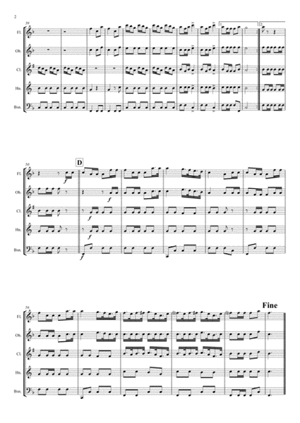 Jaegerchor - Der Freischuetz C.M.Weber - Wind Quintet image number null