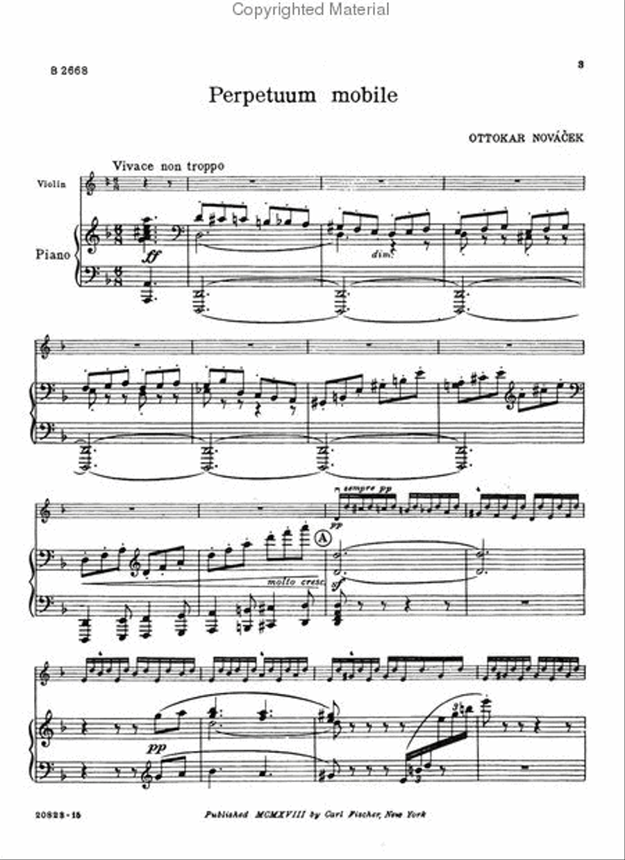 Perpetuum Mobile Violin Solo scores gallery preview page 2
