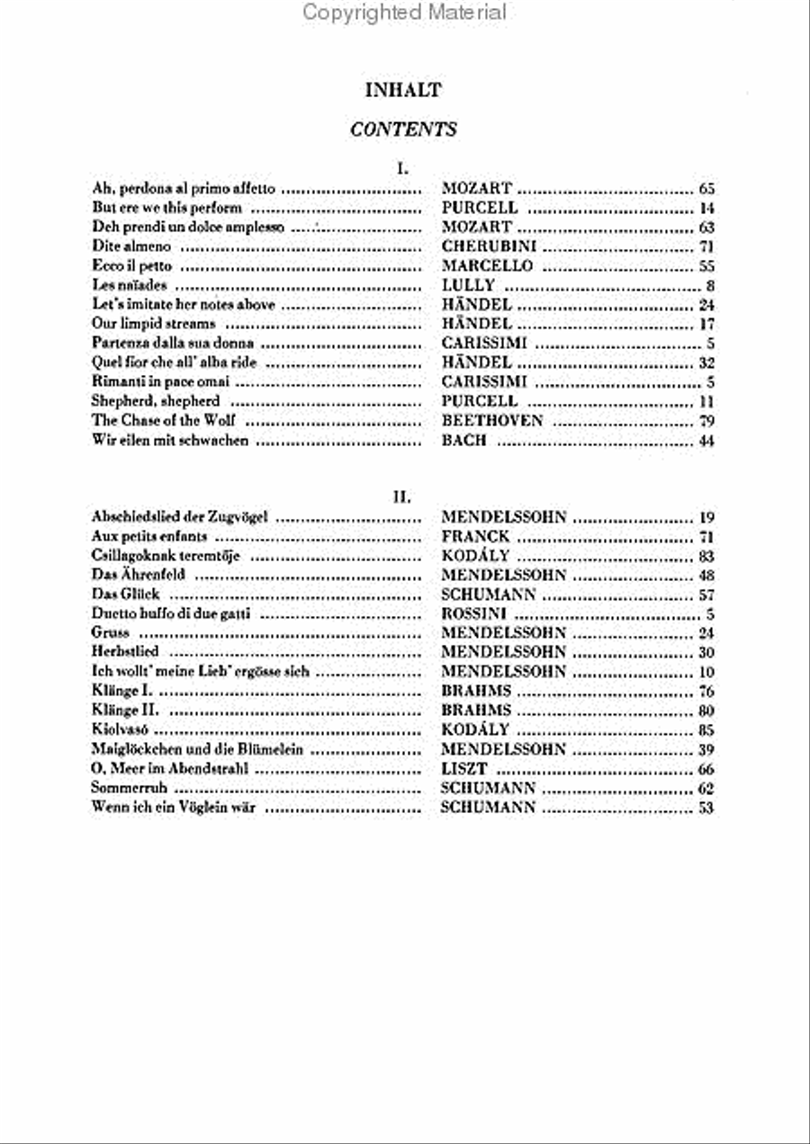Duets for Female Voices – Volume 1: From Carissimi to Beethoven Women's Choir scores gallery preview page 2