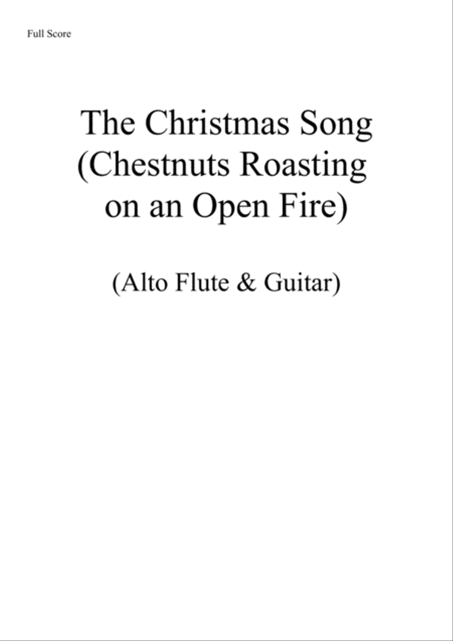 The Christmas Song (chestnuts Roasting On An Open Fire) Flute scores gallery preview page 1