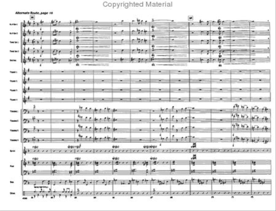 Alternate Route Jazz Ensemble scores gallery preview page 16