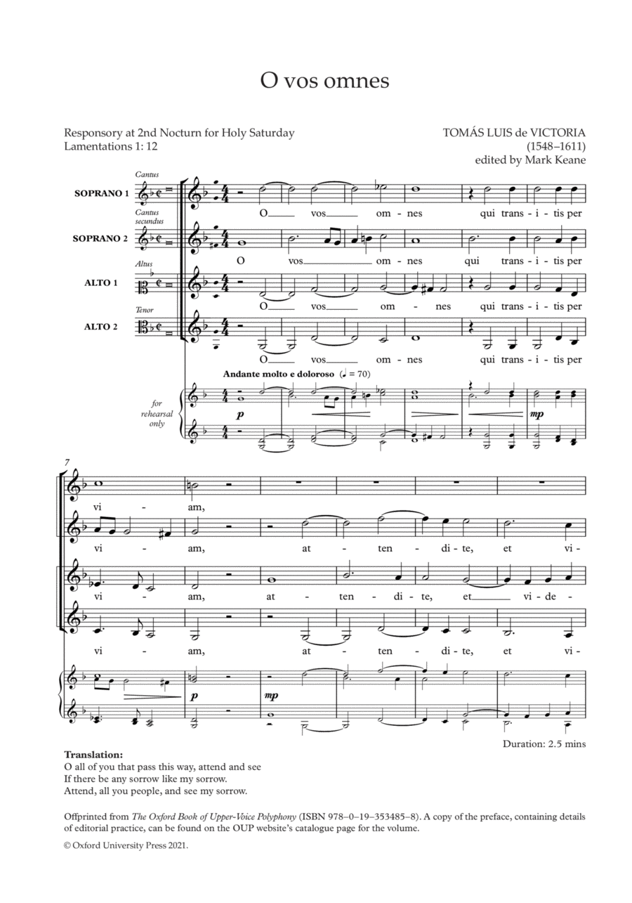 O vos omnes SSAA scores gallery preview page 1