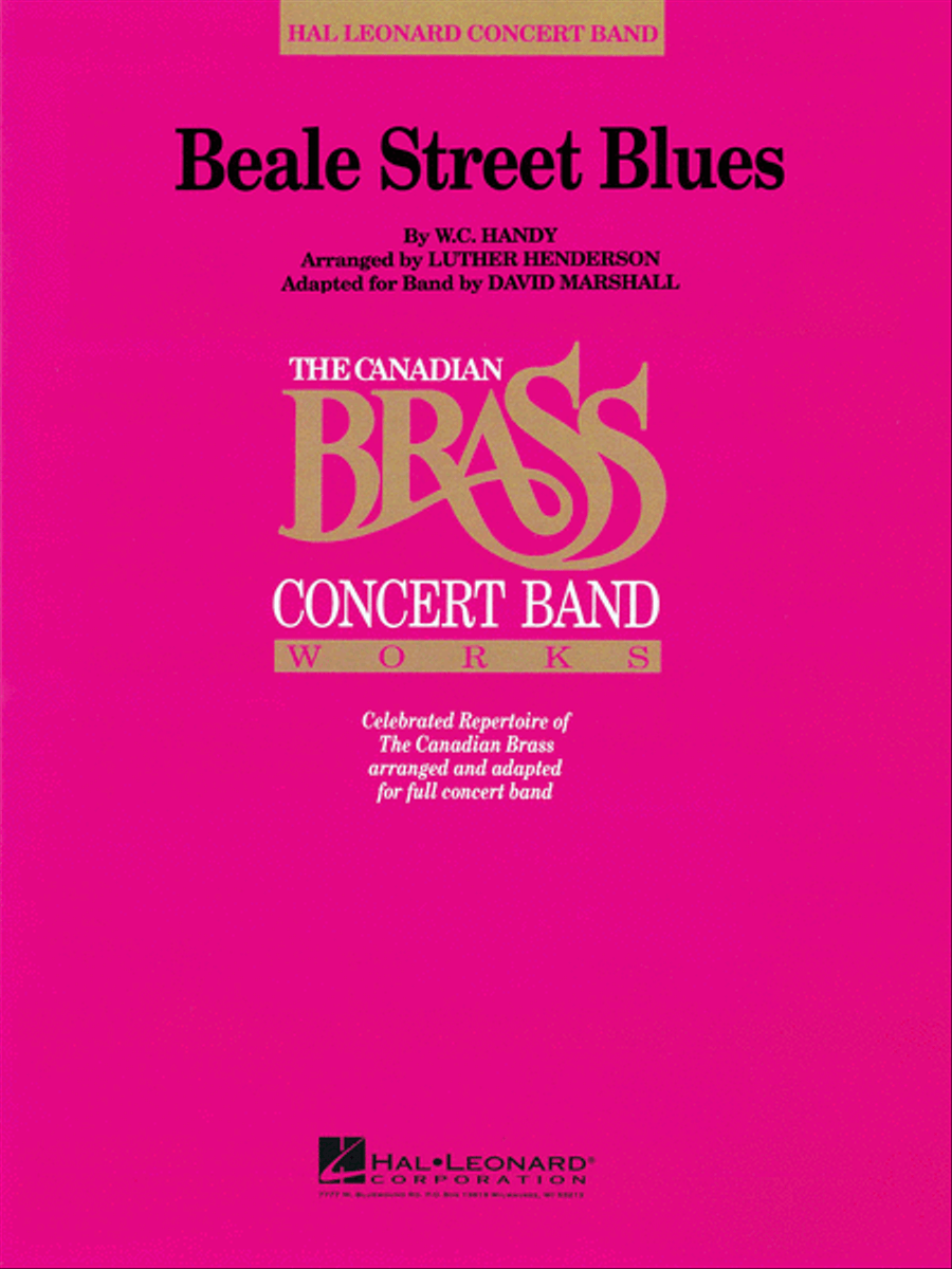 Beale Street Blues Beale Street Blues Concert Band scores gallery preview page 1