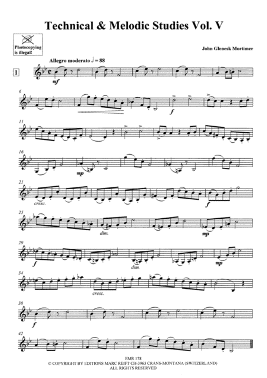 Technical & Melodic Studies Vol. 5 Euphonium scores gallery preview page 3