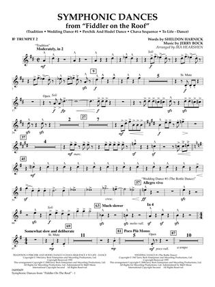 Symphonic Dances (from Fiddler On The Roof) (arr. Ira Hearshen) - Bb Trumpet 2