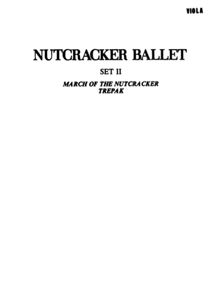 Book cover for Nutcracker Ballet, Set II ("March of the Nutcracker" and "Trepak"): Viola