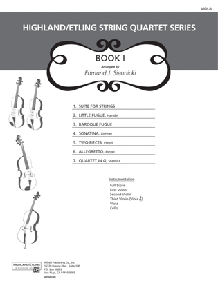 Book cover for Highland/Etling String Quartet Series: Set 1: Viola
