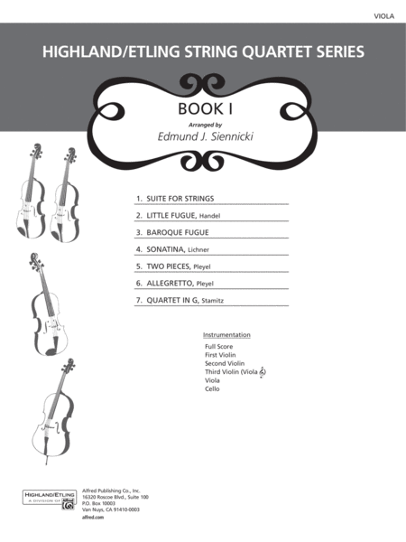 Highland/Etling String Quartet Series: Set 1: Viola