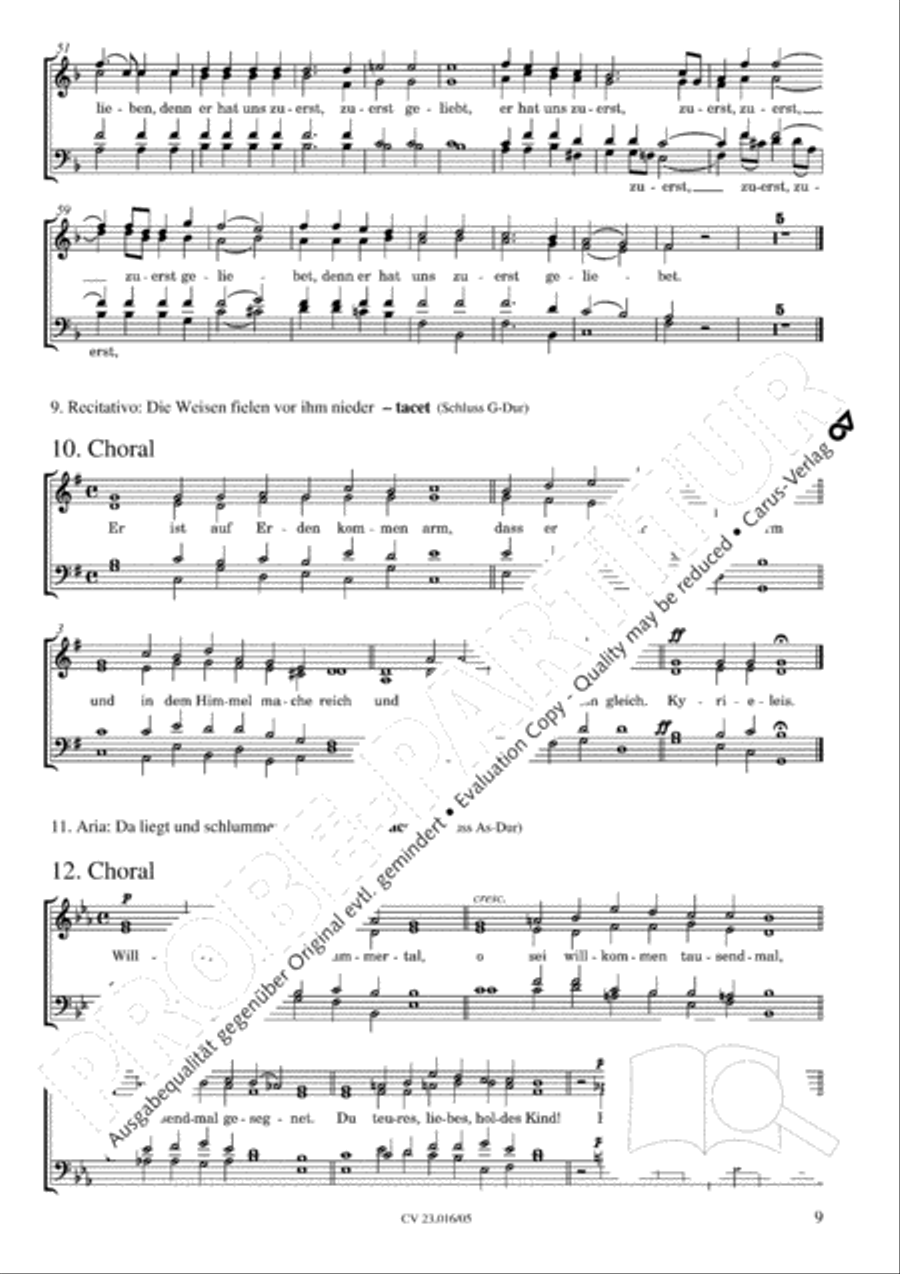 Weihnachtskantilene SSAATB scores gallery preview page 10