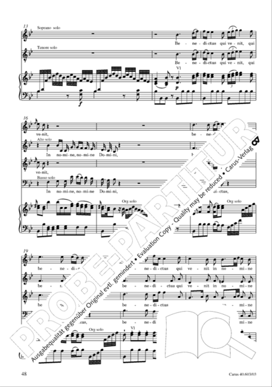 Grosse Orgelsolomesse in Es 4-Part scores gallery preview page 49