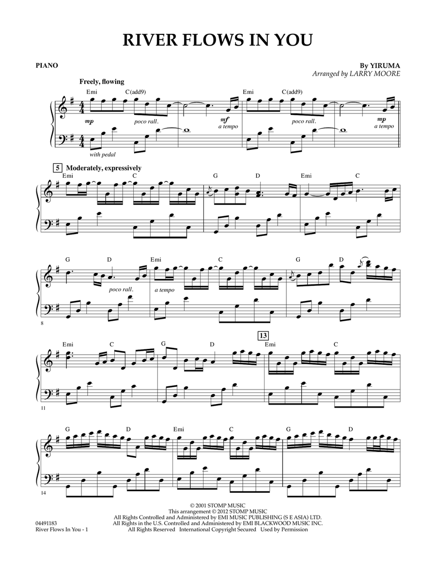 River Flows In You - Piano Orchestra scores gallery preview page 1