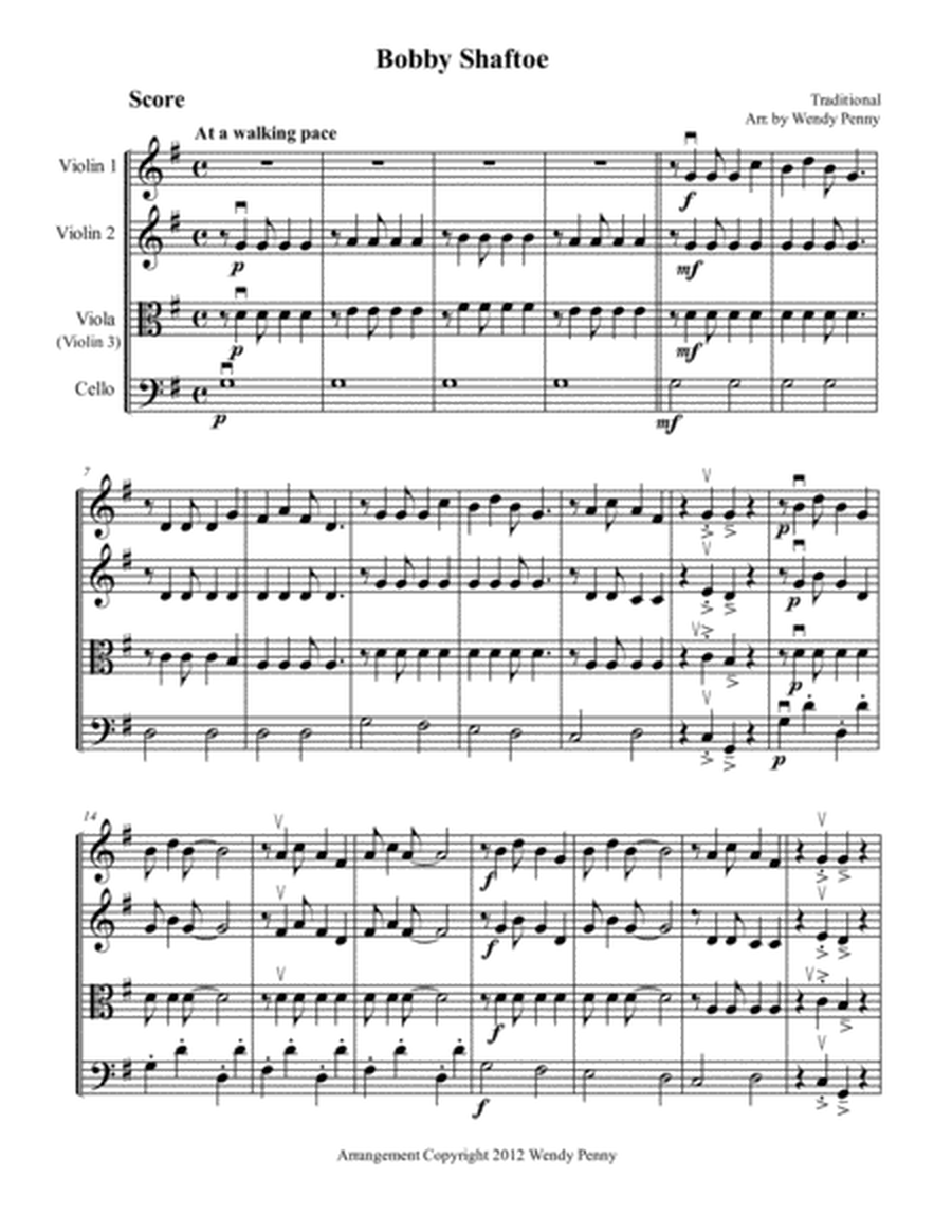 Children's Music for String Quartet Book 6