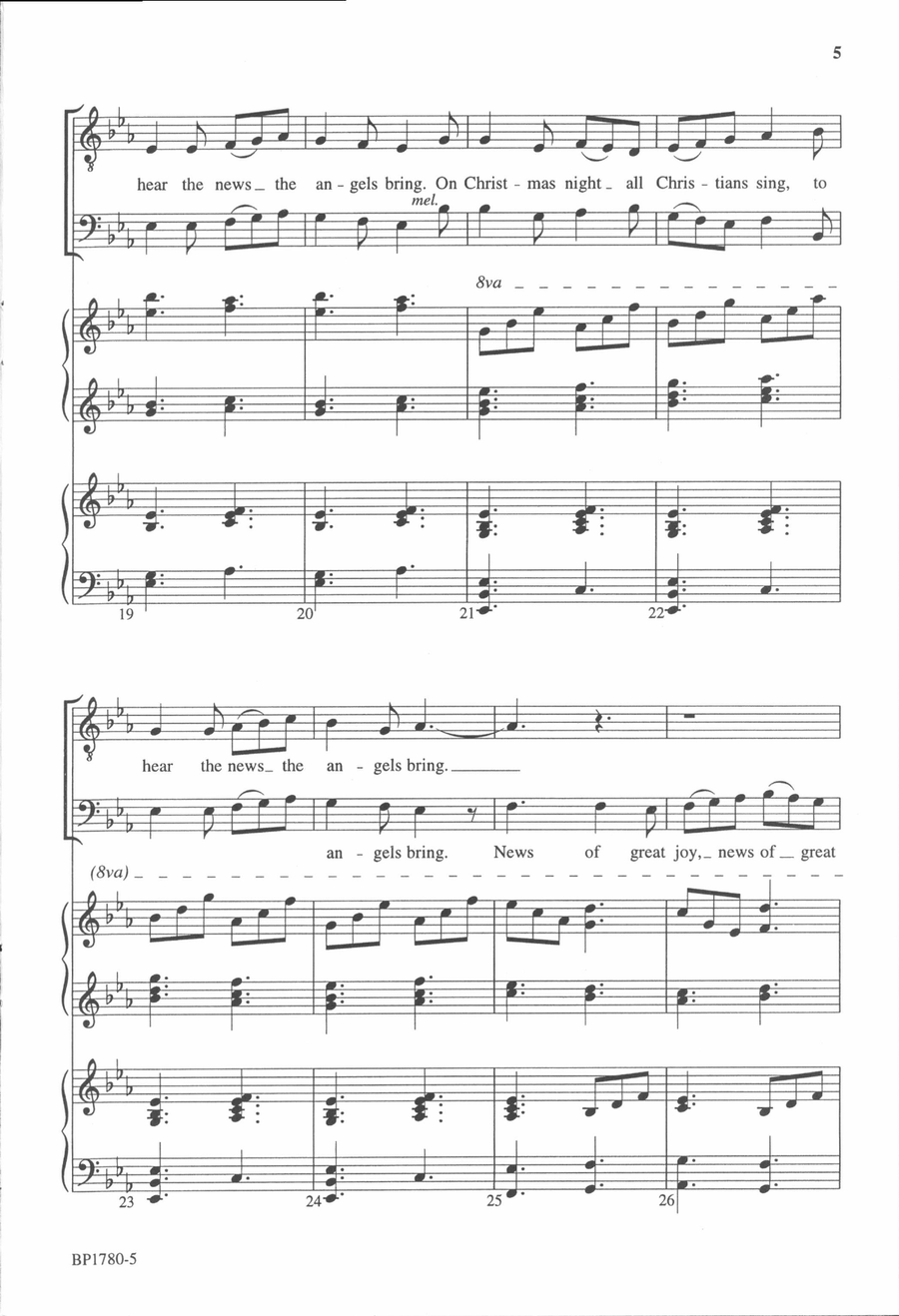 On Christmas Night All Christians Sing (TTBB) TTBB scores gallery preview page 4