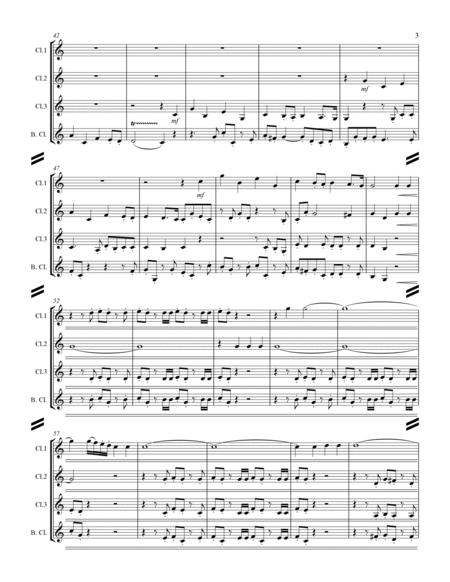 Handel - Hallelujah Chorus from Messiah (for Clarinet Quartet) image number null