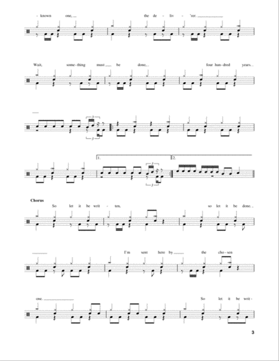 Creeping Death Drum Set scores gallery preview page 3