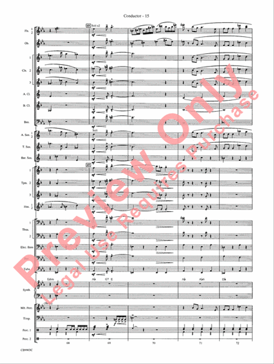 007 -- A James Bond Medley Concert Band scores gallery preview page 18