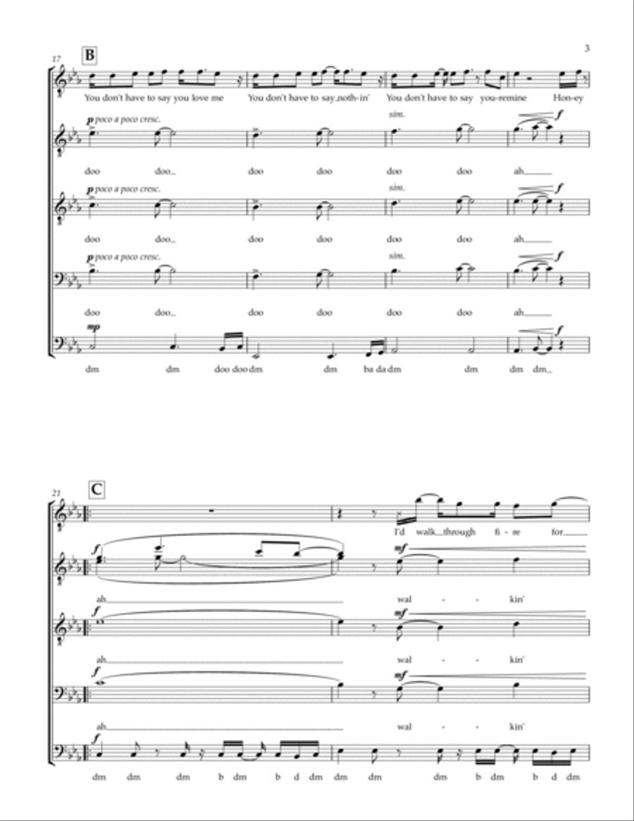 Adore You TTBB scores gallery preview page 3