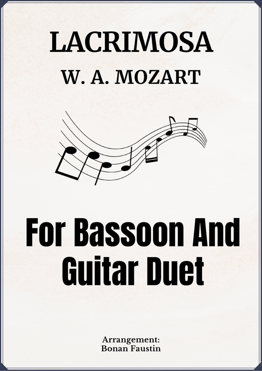 LACRIMOSA FOR BASSOON AND GUITAR DUET image number null