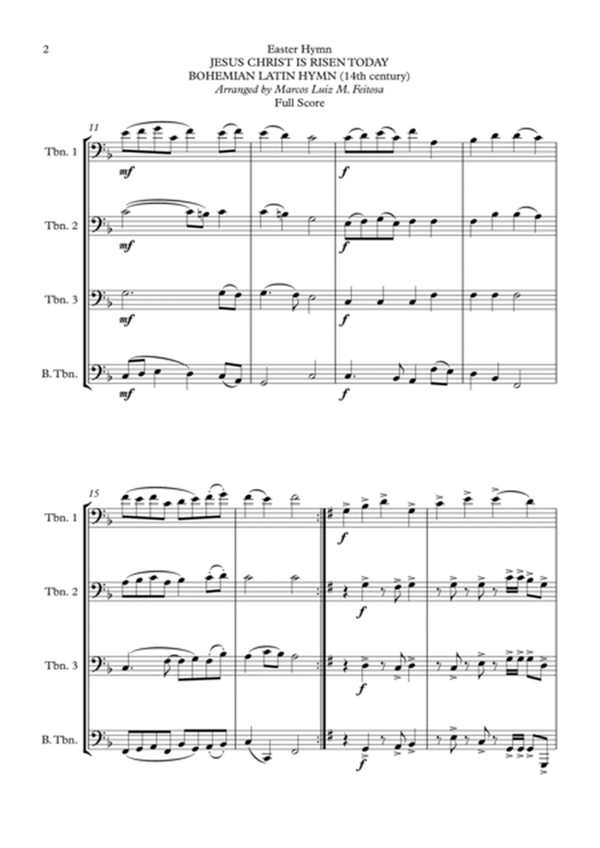 Easter Hymn Collection (with five songs) BOOK 1 - Trombone Quartet image number null