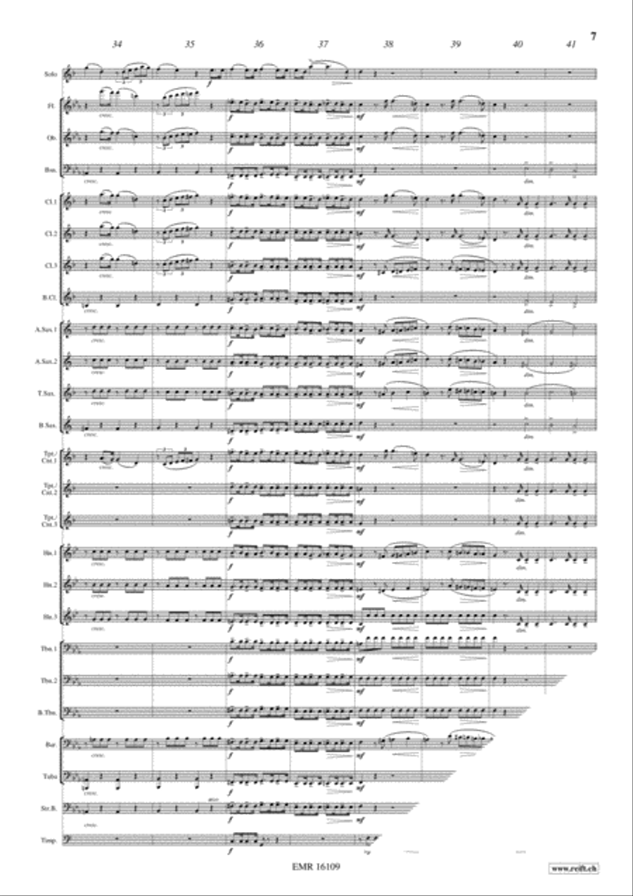 Romance Concert Band scores gallery preview page 8