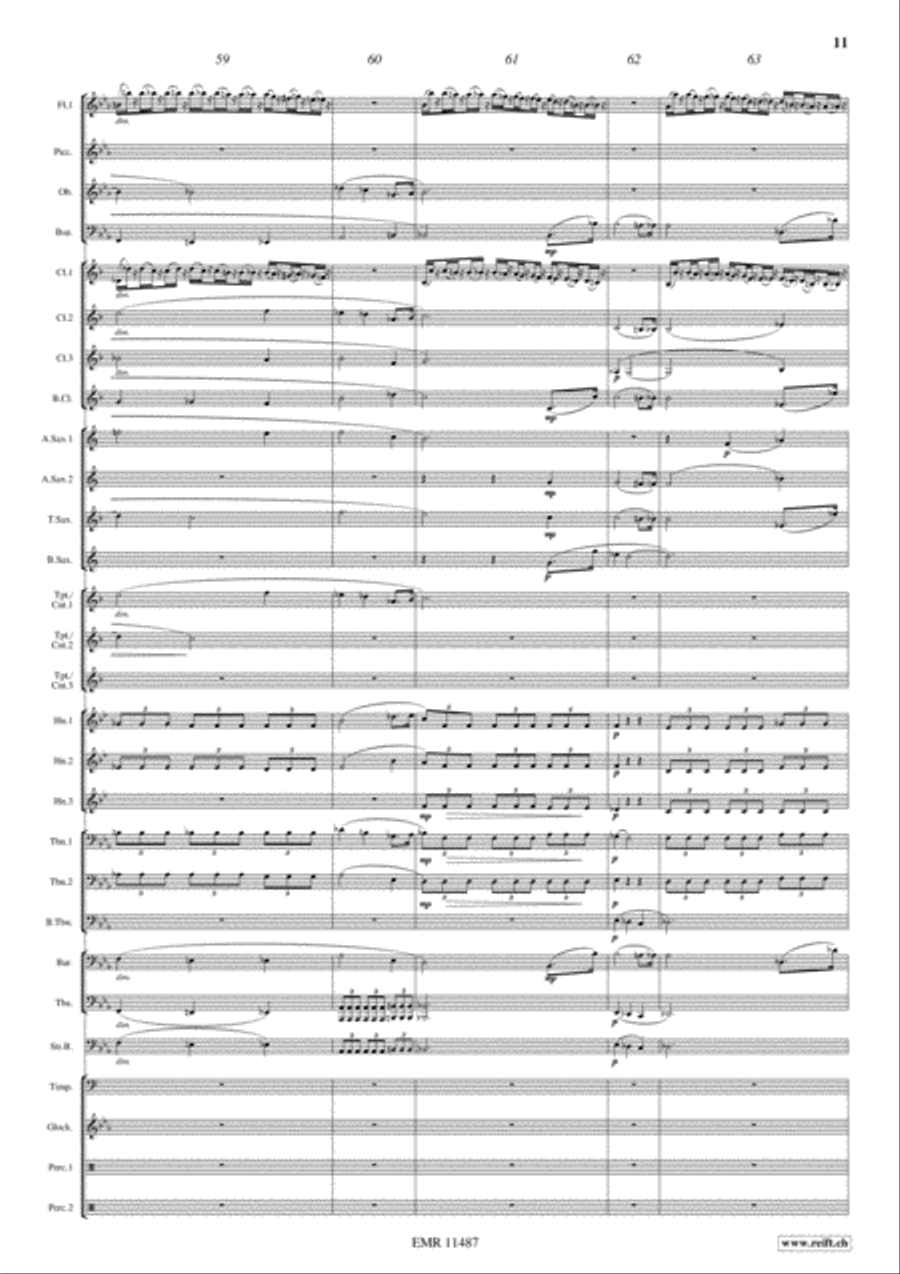Tannhauser Overture Concert Band scores gallery preview page 12