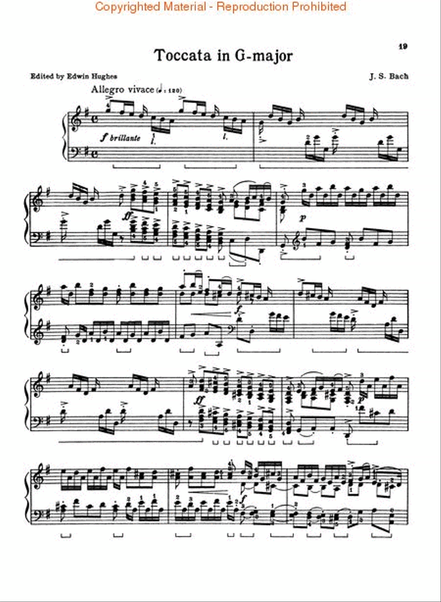 Toccatas Piano Solo scores gallery preview page 3