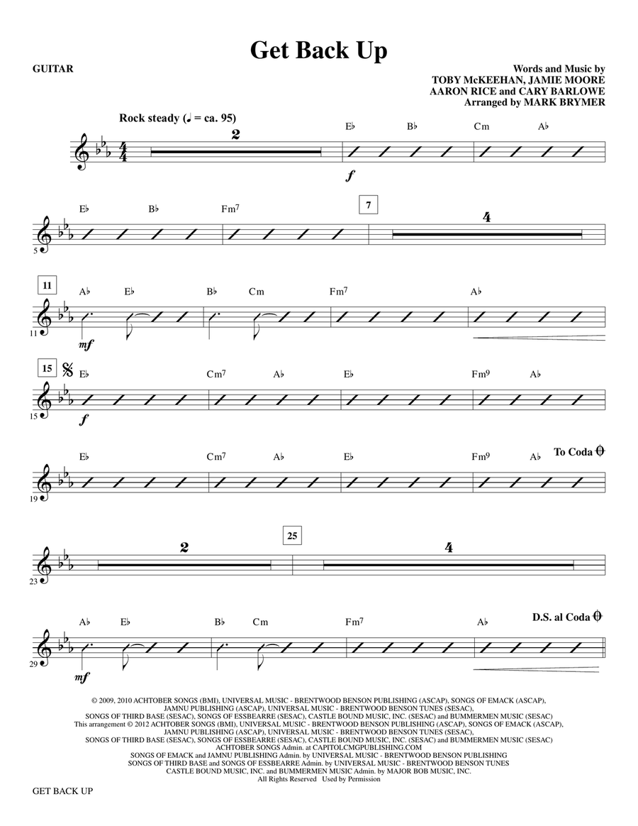 Get Back Up - Guitar